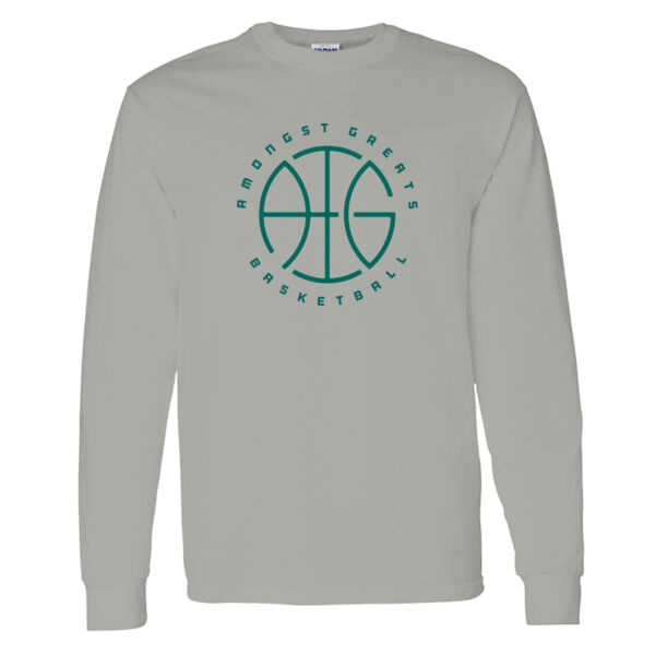Amongst Greats Basketball Heavy Cotton 100% Cotton Long Sleeve T Shirt Thumbnail